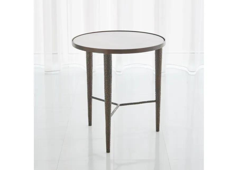 Hammered End Table- Bronze