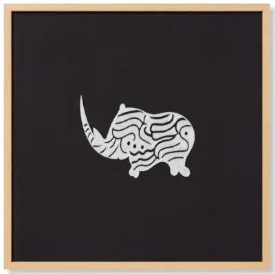 Kifaru Black Ivory Wall Art