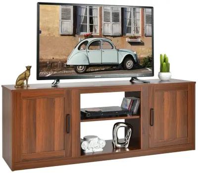 58 Inch TV Stand with 1500W Faux Fireplace for TVs up to 65 Inch