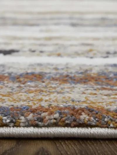 Gilmore 39MQF 5'3" x 8' Ivory/Orange/Gray Rug