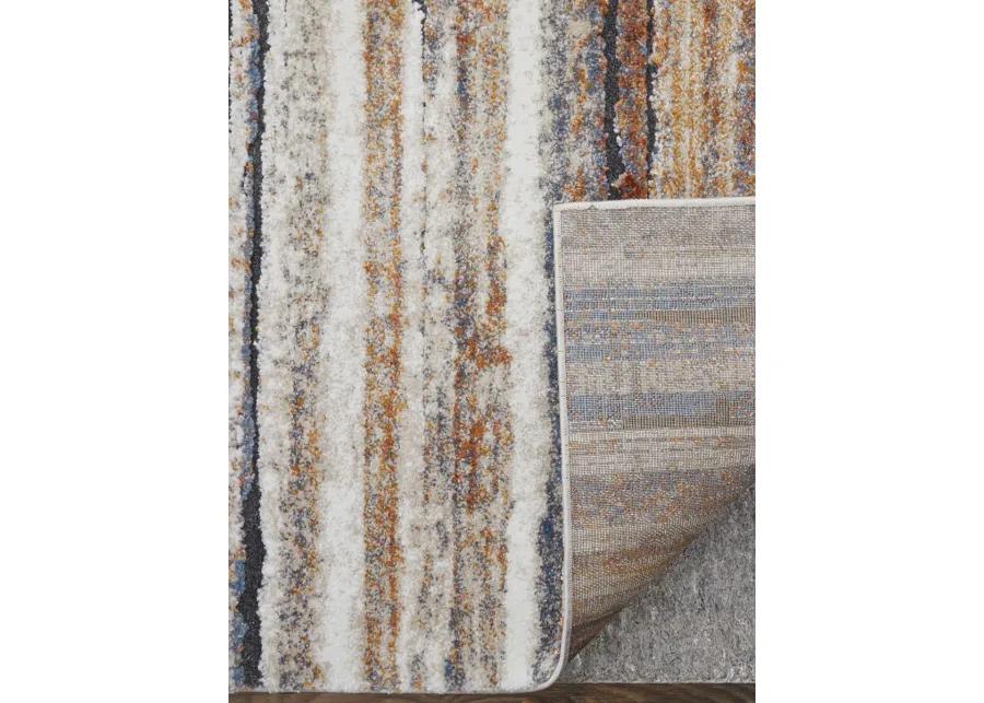 Gilmore 39MQF 5'3" x 8' Ivory/Orange/Gray Rug