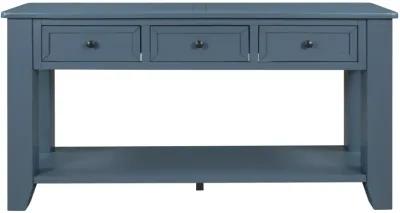 55" Modern Console Table Sofa Table For Living Room With 3 Drawers And 1 Shelf