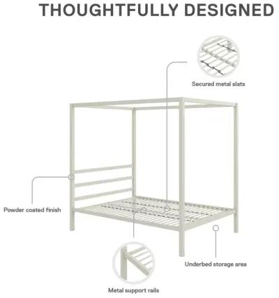 Cara Metal Canopy Bed