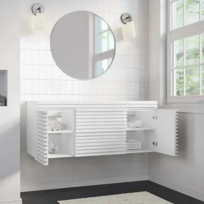 Render 48" Wall-Mount Bathroom Vanity Cabinet