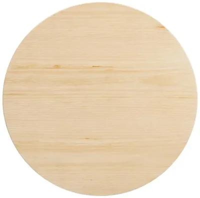 Modway - Lippa 28" Round Wood Grain Dining Table Gold Natural