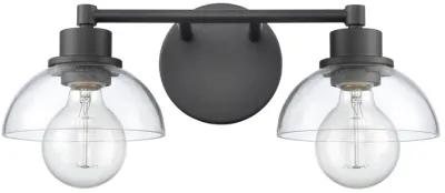 Julian 16'' Wide Black 2-Light Vanity Light