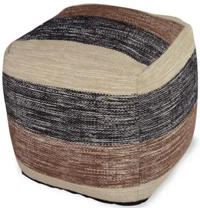 Jamal Square Handwoven Pouf