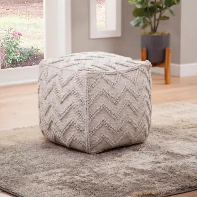 Jamal Square Handwoven Pouf