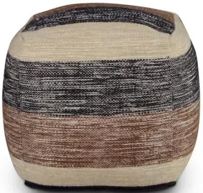 Jamal Square Handwoven Pouf