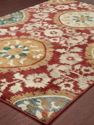 Sedona 3'10" x 5'5" Red Rug