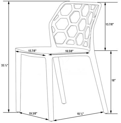 LeisureMod Modern Dynamic Dining Chair