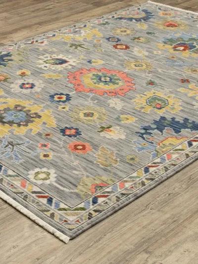 Lucca 2'6" x 12' Grey Rug