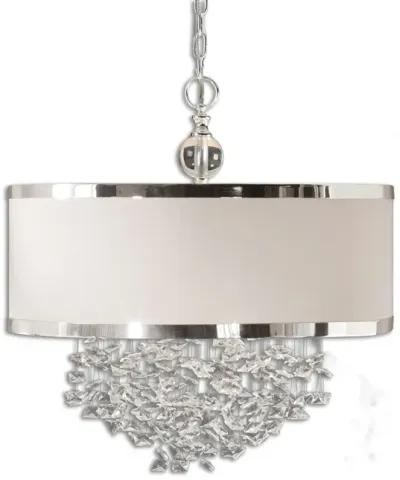 Uttermost Fascination 3 Light Silken Drum Pendant