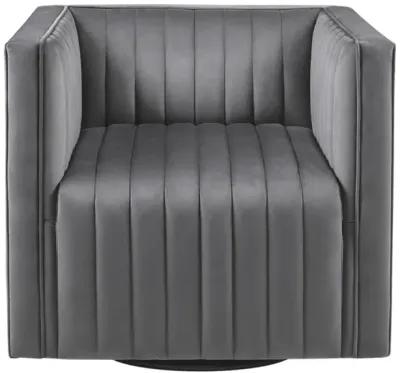 Sikora Channel Tufted Swivel Armchair