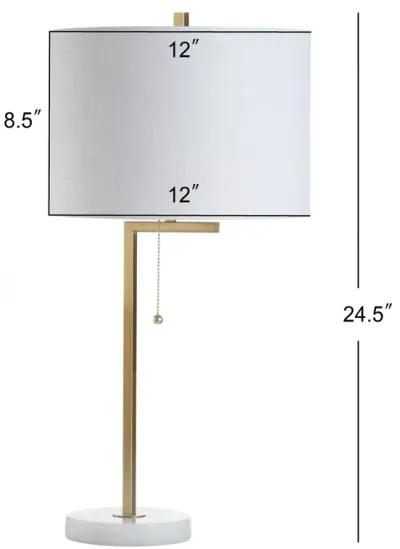 Alyssa Metal/Marble LED Table Lamp