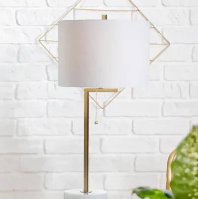 Alyssa Metal/Marble LED Table Lamp