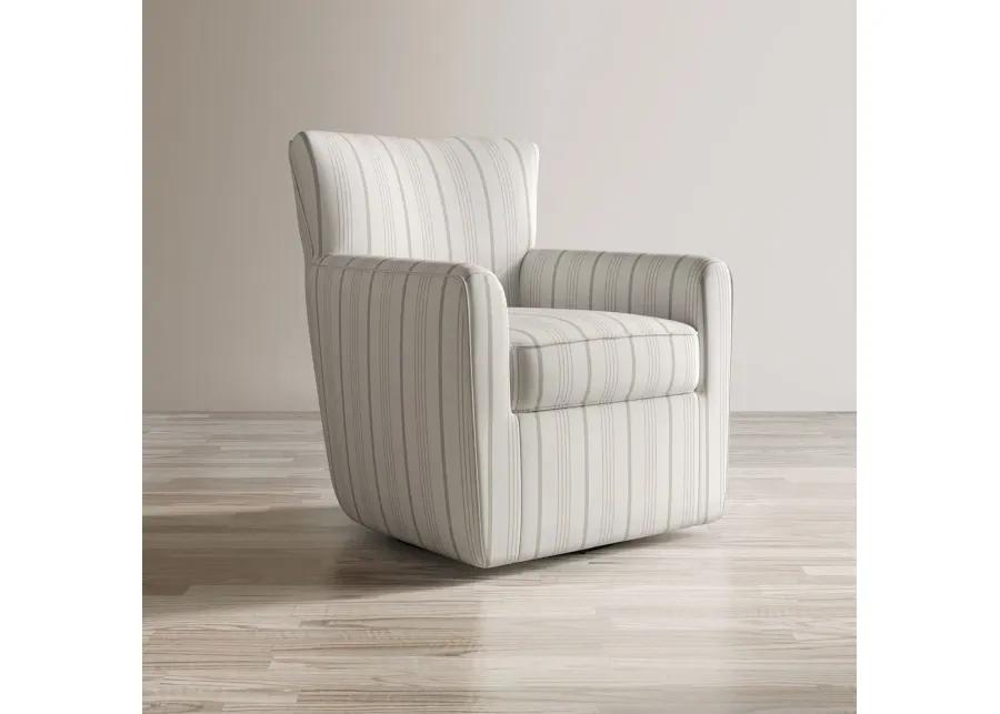 Jofran Blakely Harper Contemporary Traditional Swivel Accent Chair