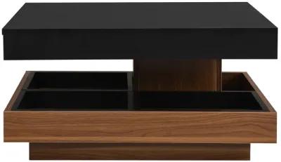 Merax Modern Square Rotating Coffee Table