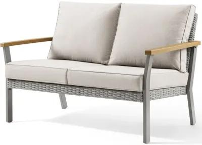 Loveseat 2-Seat Sofa with Plush Cushions and Modern Design