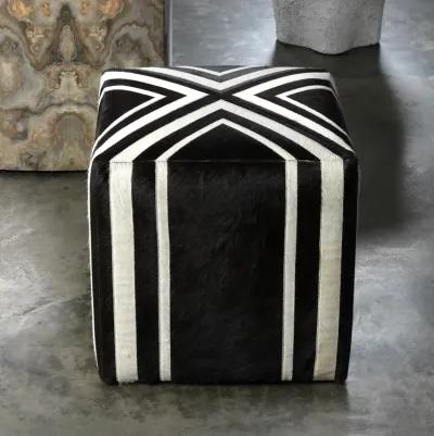 Nantucket Criss Cross Hide Ottoman