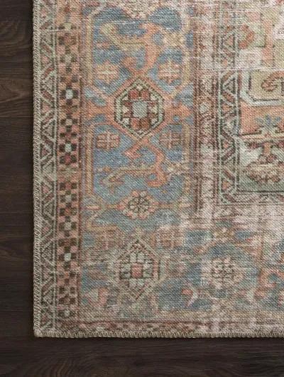 Loren LQ15 Terracotta/Sky 3'6" x 5'6" Rug