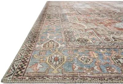 Loren LQ15 Terracotta/Sky 3'6" x 5'6" Rug