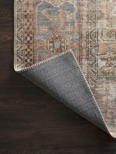 Loren LQ15 Terracotta/Sky 3'6" x 5'6" Rug