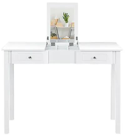 Modern Vanity Dressing Table with 1 Flip Top Mirror and 2 Drawers