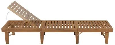 vidaXL Folding Sun Lounger with Cushion Solid Acacia Wood