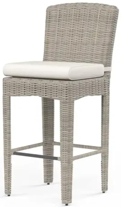 Manhattan Barstool in Linen Canvas w/ Self Welt