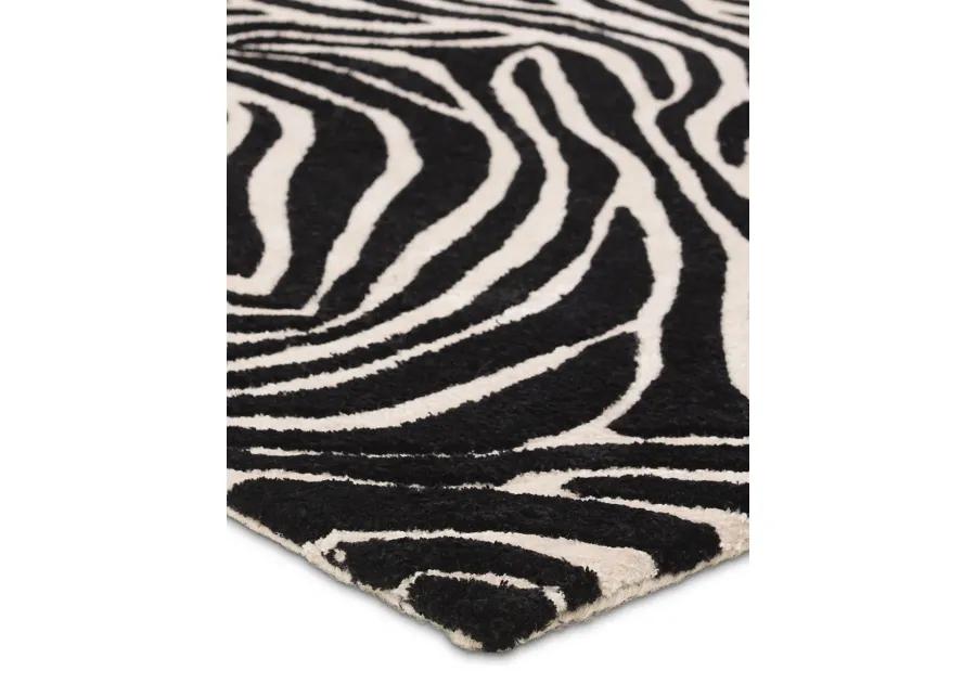 Clayton Collide Black 9' x 12' Rug