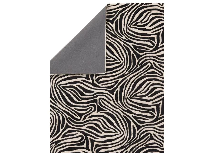 Clayton Collide Black 9' x 12' Rug