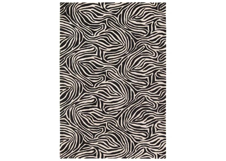 Clayton Collide Black 9' x 12' Rug