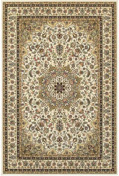 Kashan 3'10" x 5'5" Ivory Rug