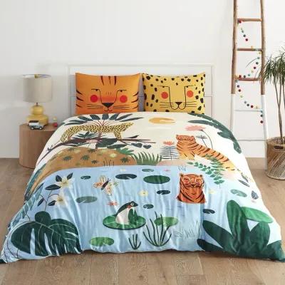 In the Jungle 100% Cotton Duvet & Pillowcase Set - Full/Queen