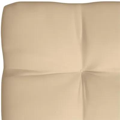 vidaXL Pallet Sofa Cushion Beige 47.2"x31.5"x3.9"