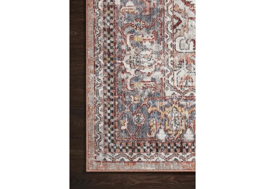 Cassandra CSN01 Rust/Multi 5'3" x 7'9" Rug