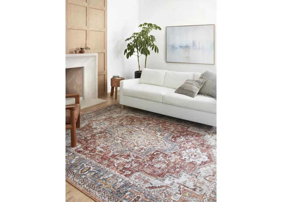 Cassandra CSN01 Rust/Multi 5'3" x 7'9" Rug