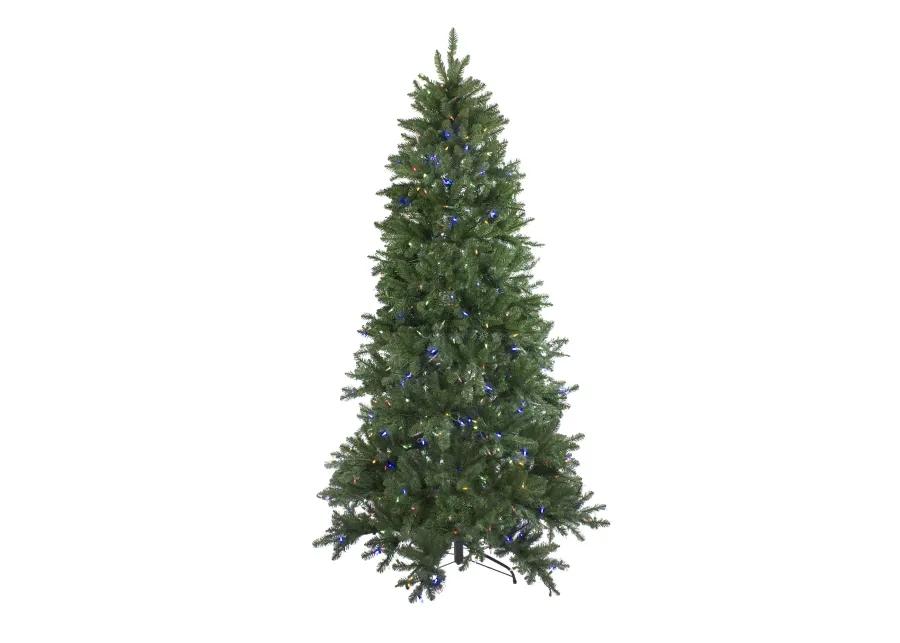 12' Pre-Lit Instant Connect LED Neola Fraser Fir Artificial Christmas Tree - Multicolor Lights