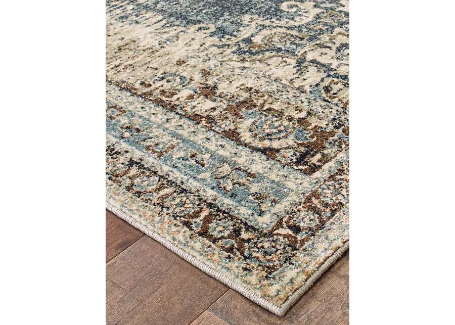 Raleigh 3'10" x 5'5" Blue Rug