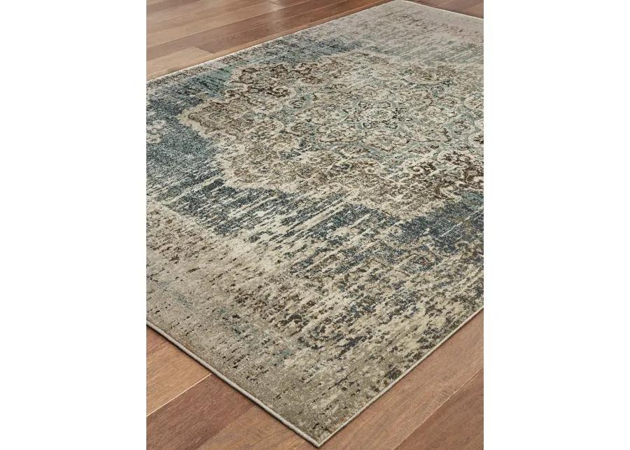 Raleigh 3'10" x 5'5" Blue Rug