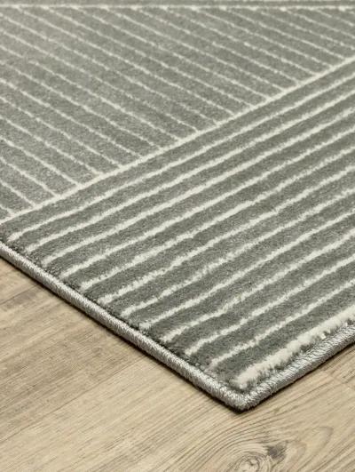 Raylan 3'3" x 5' Grey Rug