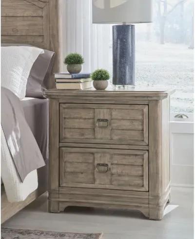 Meadowbrook 2-Drawer Nightstand - Sand