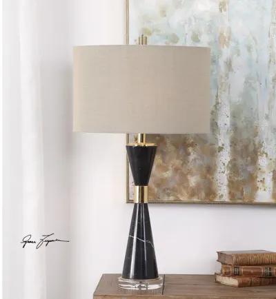 Uttermost Alastair Black Marble Table Lamp