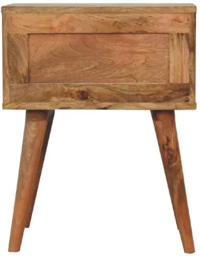 Artisan Furniture Slade 2 Drawer Oak-ish Solid Wood Nightstand