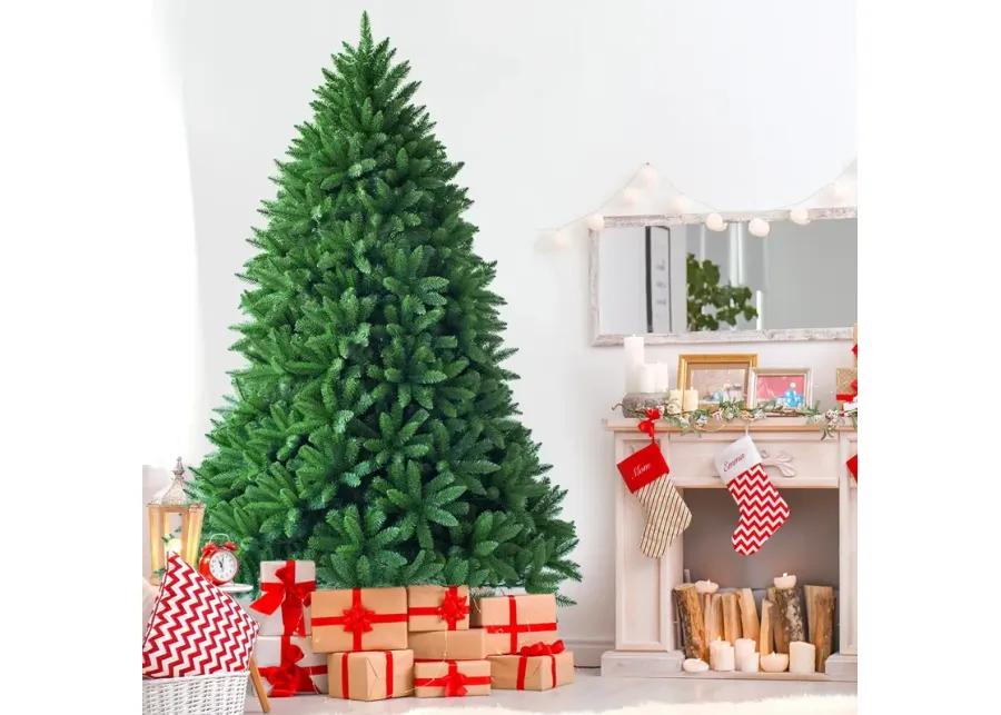 7.5 Feet Unlit Artificial Christmas Tree with 1968 Branch Tips