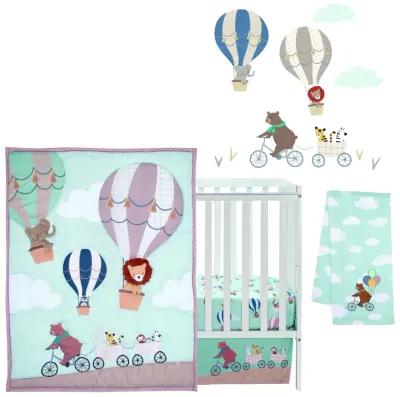 Bedtime Originals Up Up & Away 5-Piece Baby Nursery Crib Bedding Set