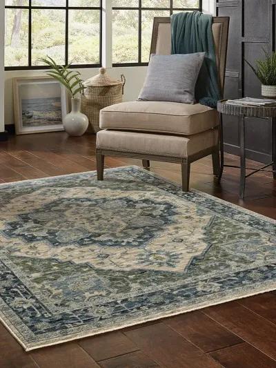 Aberdeen 6'7" x 9'6" Blue Rug