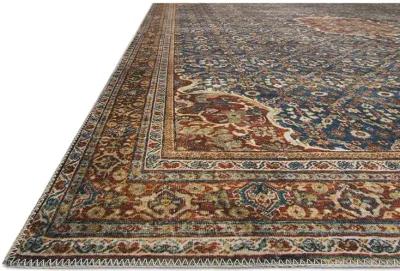 Layla LAY09 Cobalt Blue/Spice 2'3" x 3'9" Rug