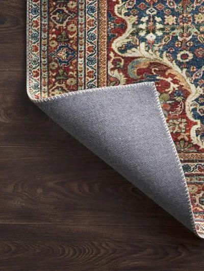 Layla LAY09 Cobalt Blue/Spice 2'3" x 3'9" Rug